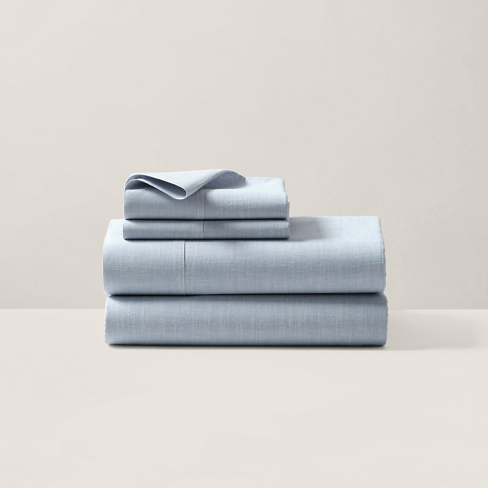 Arbeitshemd-Chambray-Laken von Ralph Lauren Home