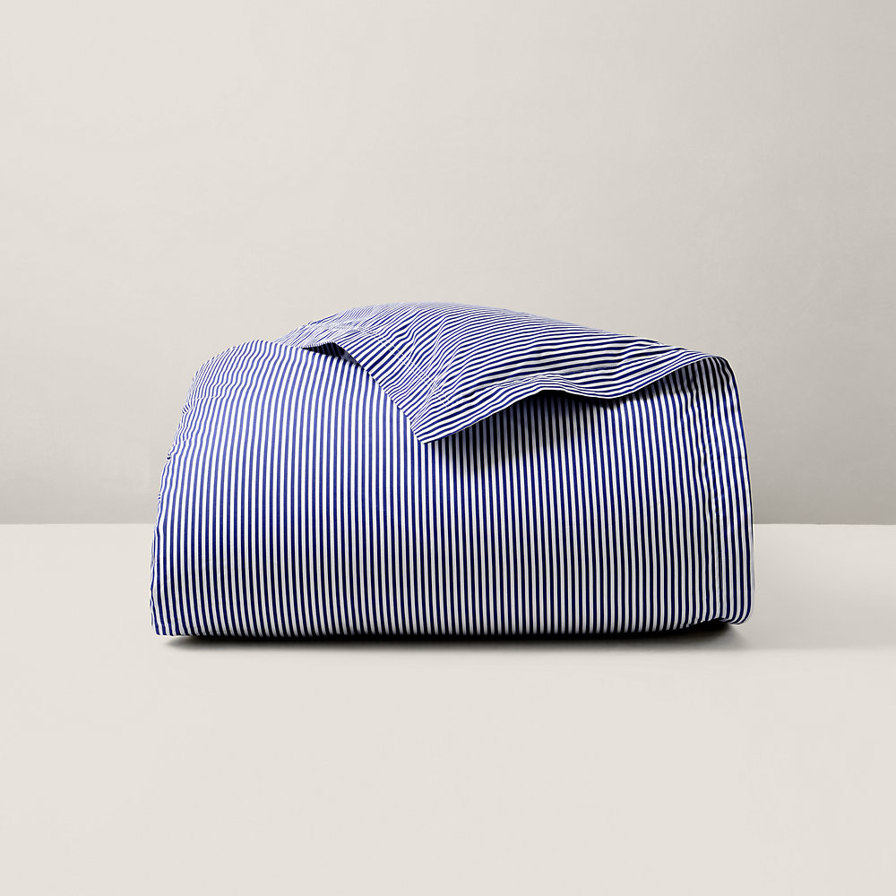 Baumwoll-Bettbezug Shirting Stripe von Ralph Lauren Home