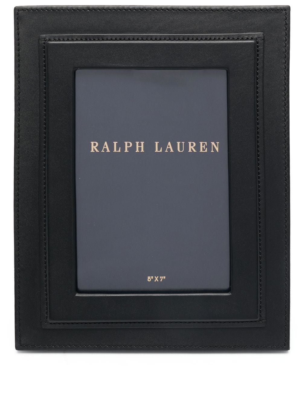 Ralph Lauren Home Brennan Fotorahmen aus Leder 5cm x 7cm - Schwarz von Ralph Lauren Home