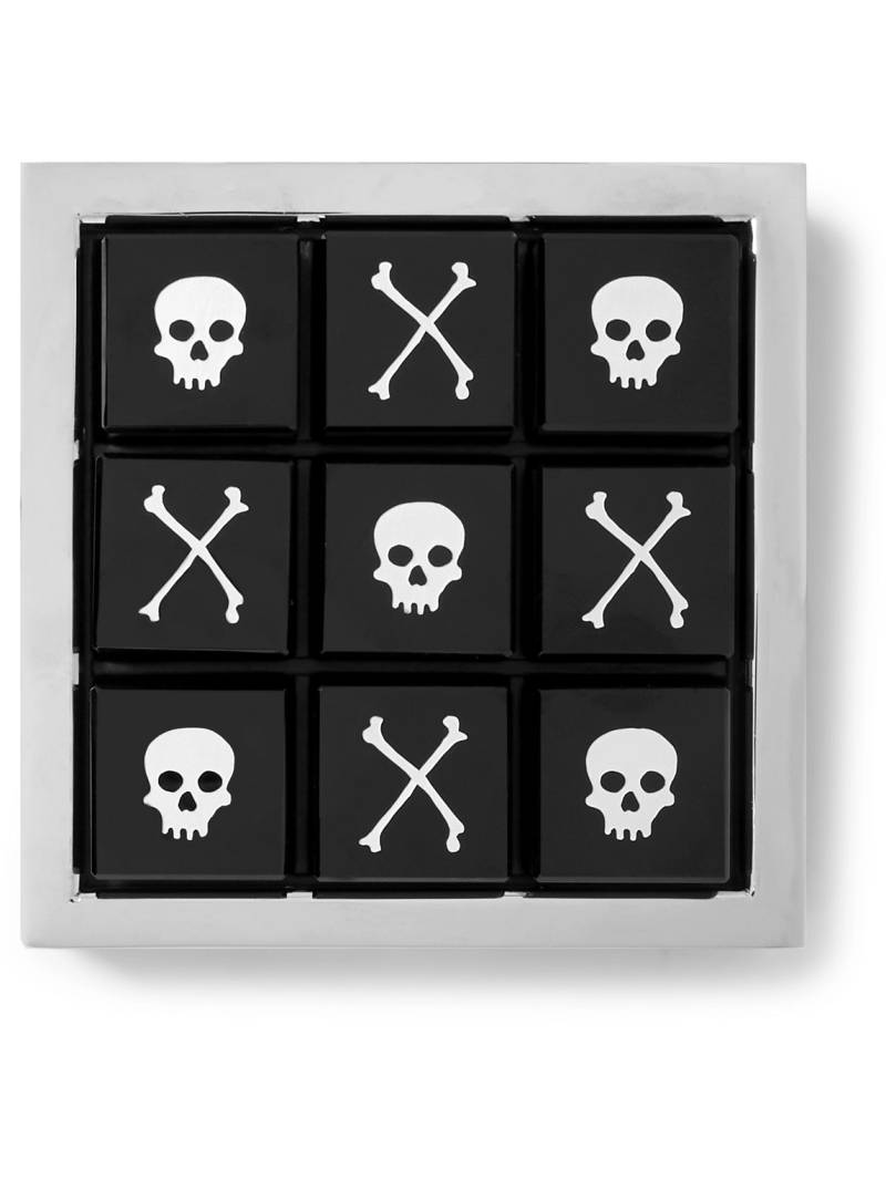 Ralph Lauren Home - Sutton Carbon-Fibre Leather Tic Tac Toe Set - Men - Black von Ralph Lauren Home