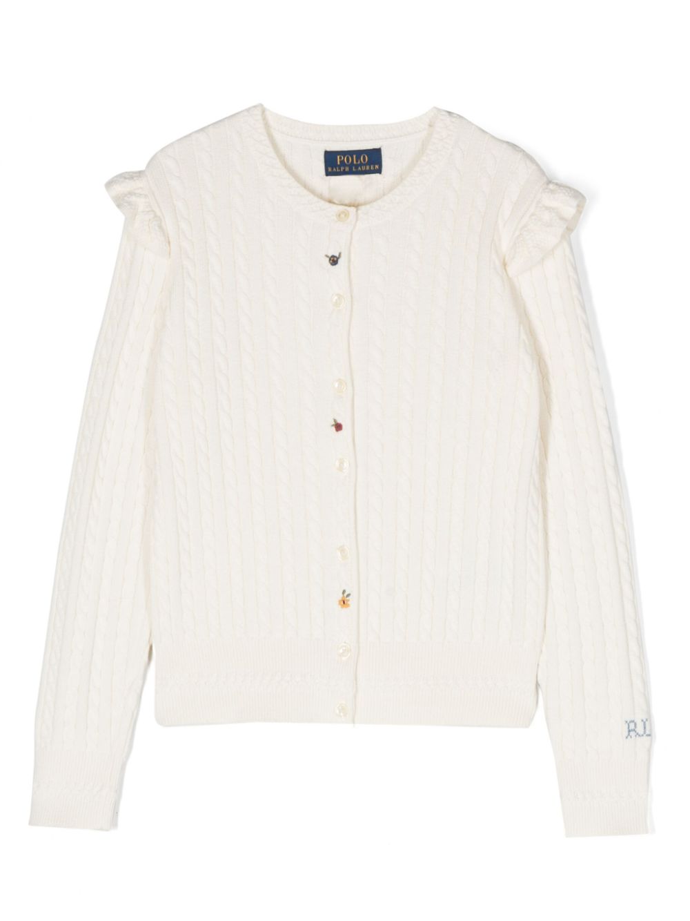 Ralph Lauren Kids Cardigan mit Zopfmuster - Weiß von Ralph Lauren Kids