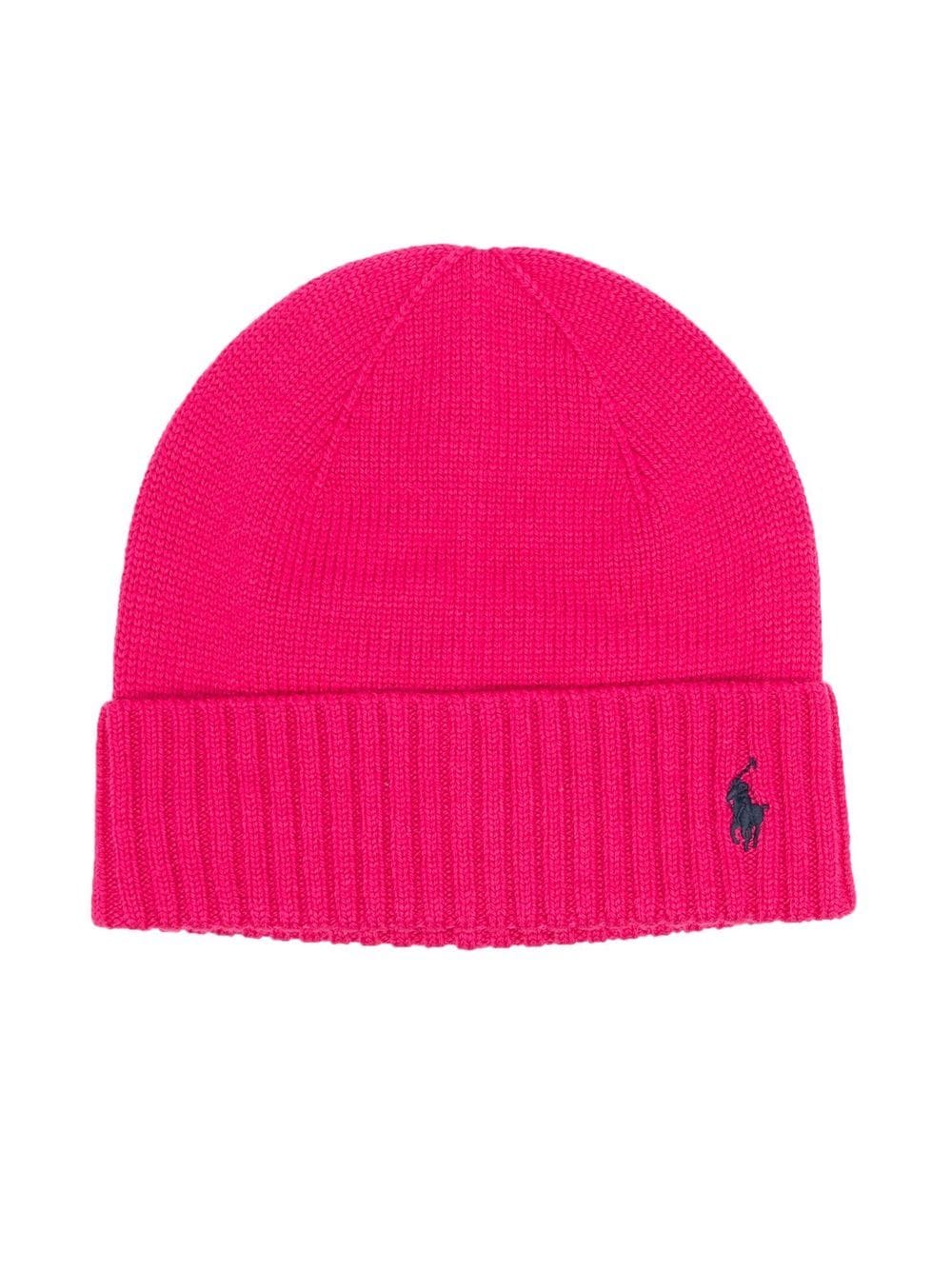 Ralph Lauren Kids Gerippte Beanie - Rosa von Ralph Lauren Kids