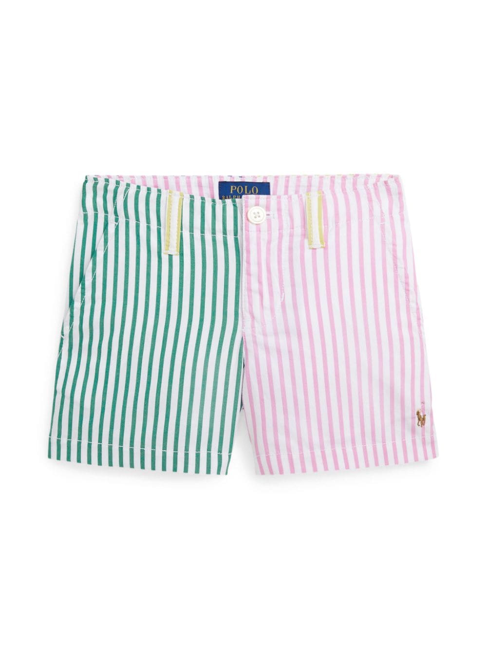 Ralph Lauren Kids Gestreifte Polo Pony Shorts - Grün von Ralph Lauren Kids