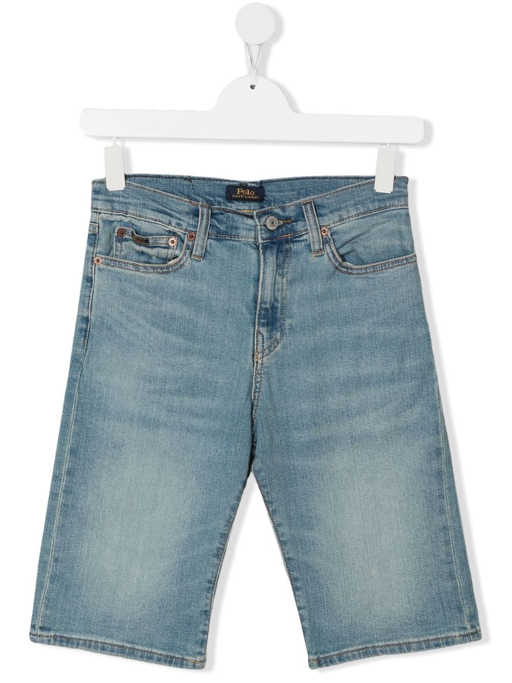 Ralph Lauren Kids Jeans-Shorts mit Logo-Patch - Blau von Ralph Lauren Kids