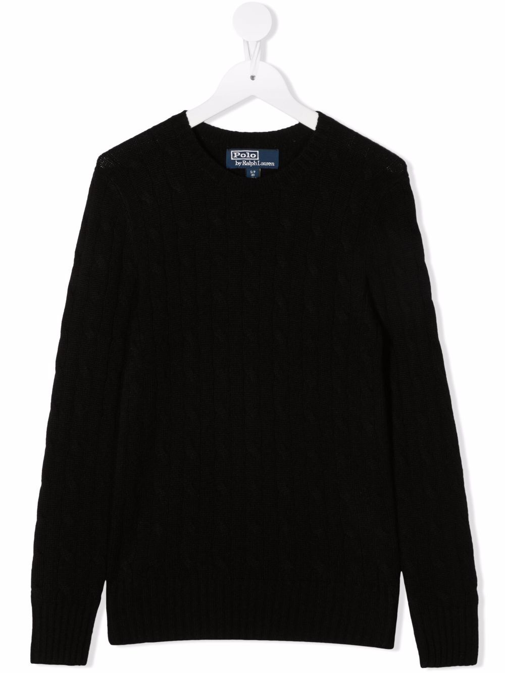 Ralph Lauren Kids Kaschmirpullover mit Zopfmuster - Schwarz von Ralph Lauren Kids