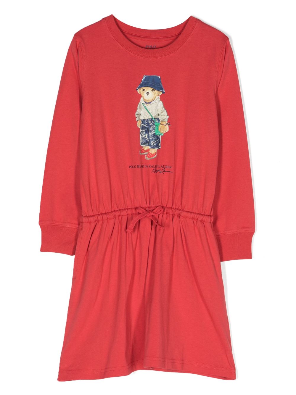 Ralph Lauren Kids Kleid mit Polo Bear-Print - Rot von Ralph Lauren Kids