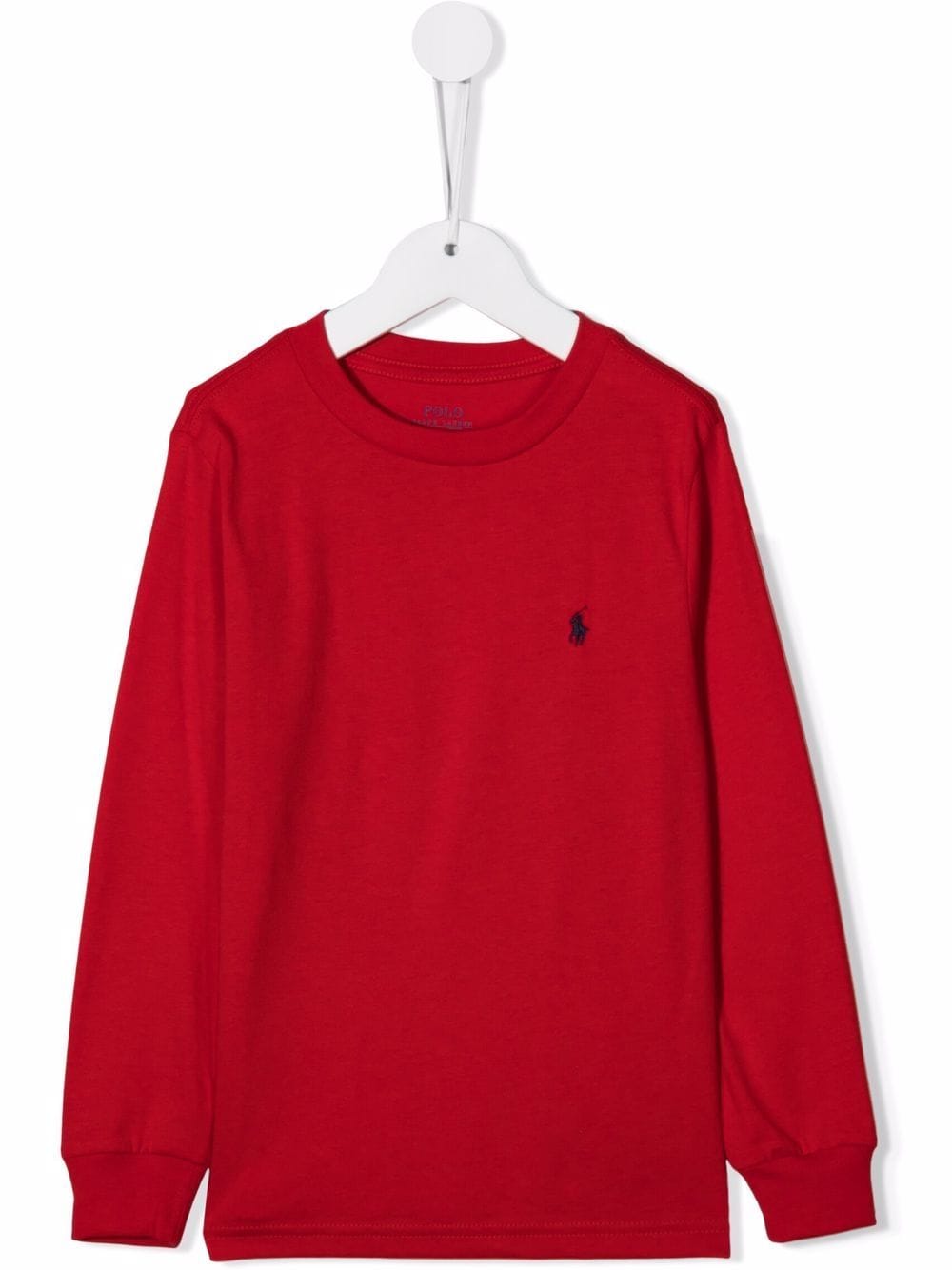 Ralph Lauren Kids Langarmshirt mit Logo-Stickerei - Rot von Ralph Lauren Kids