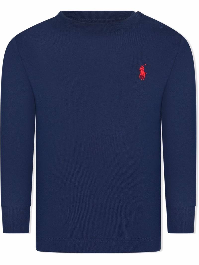 Ralph Lauren Kids Oberteil mit Polo Pony - Blau von Ralph Lauren Kids