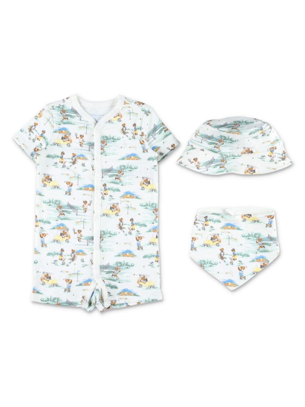 Ralph Lauren Kids Strampler-Set mit Polo Bear - Weiß von Ralph Lauren Kids