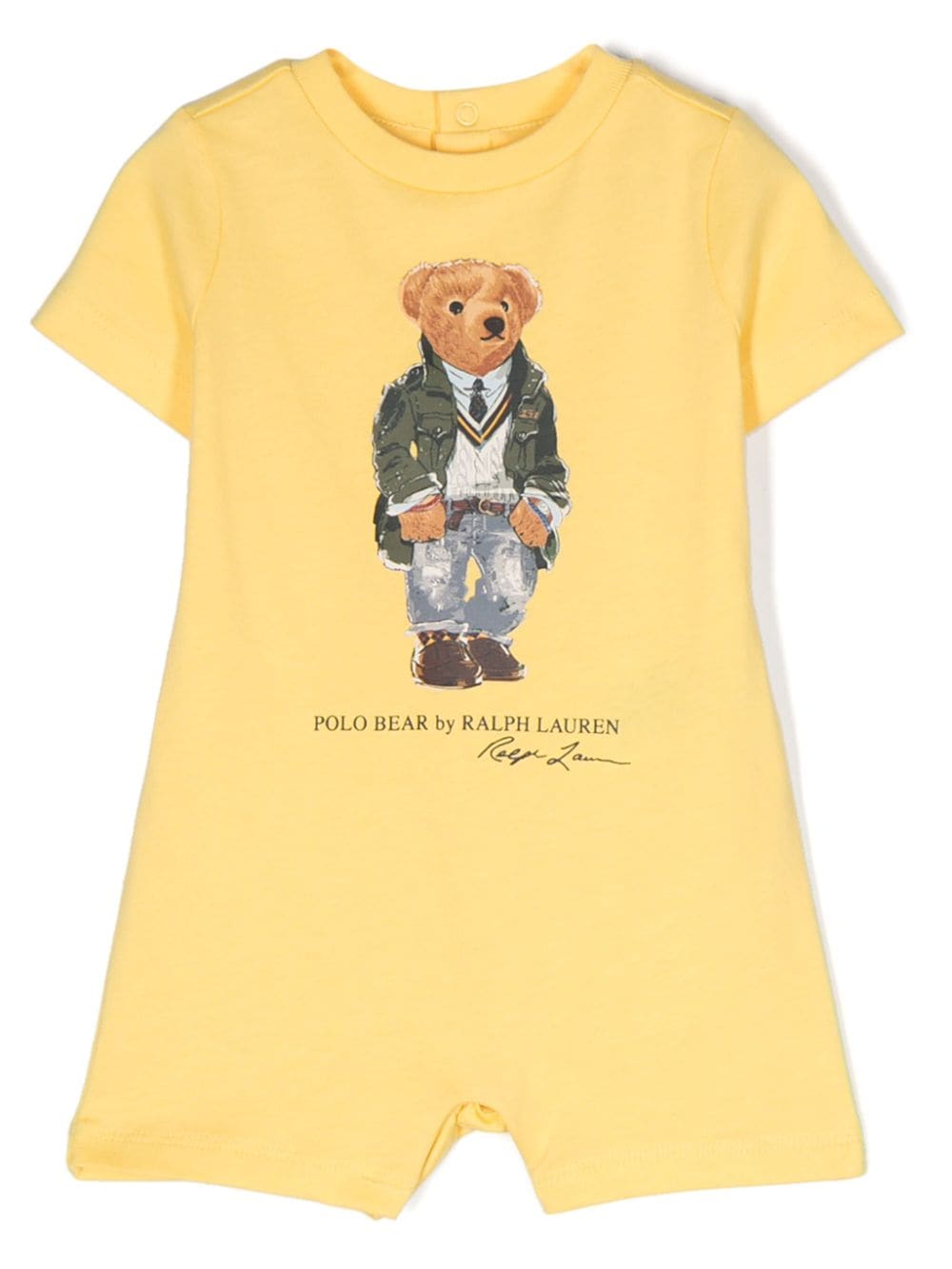 Ralph Lauren Kids Strampler mit Polo Bear - Gelb von Ralph Lauren Kids