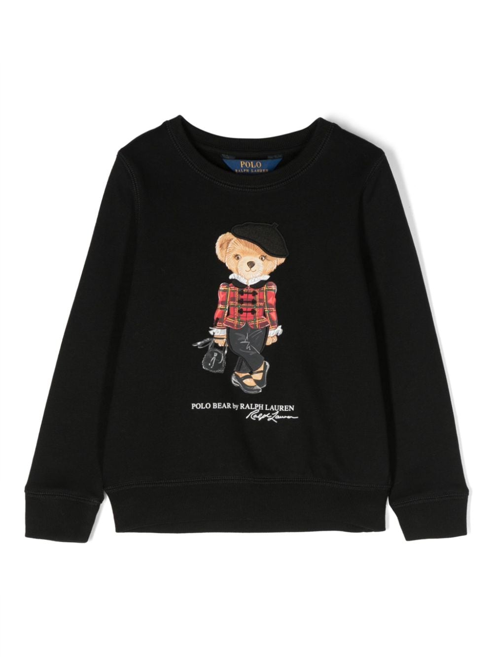 Ralph Lauren Kids Fleece-Sweatshirt mit Polo Bear - Schwarz von Ralph Lauren Kids