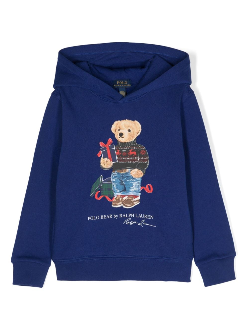 Ralph Lauren Kids Hoodie mit Polo Bear-Print - Blau von Ralph Lauren Kids