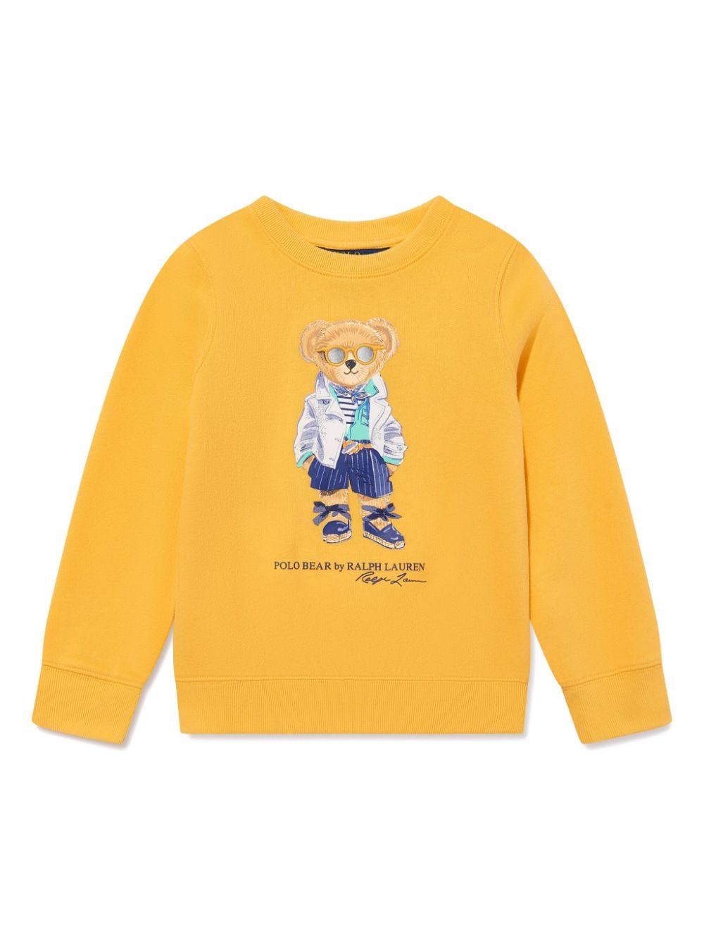 Ralph Lauren Kids Sweatshirt mit Polo Bear - Gelb von Ralph Lauren Kids