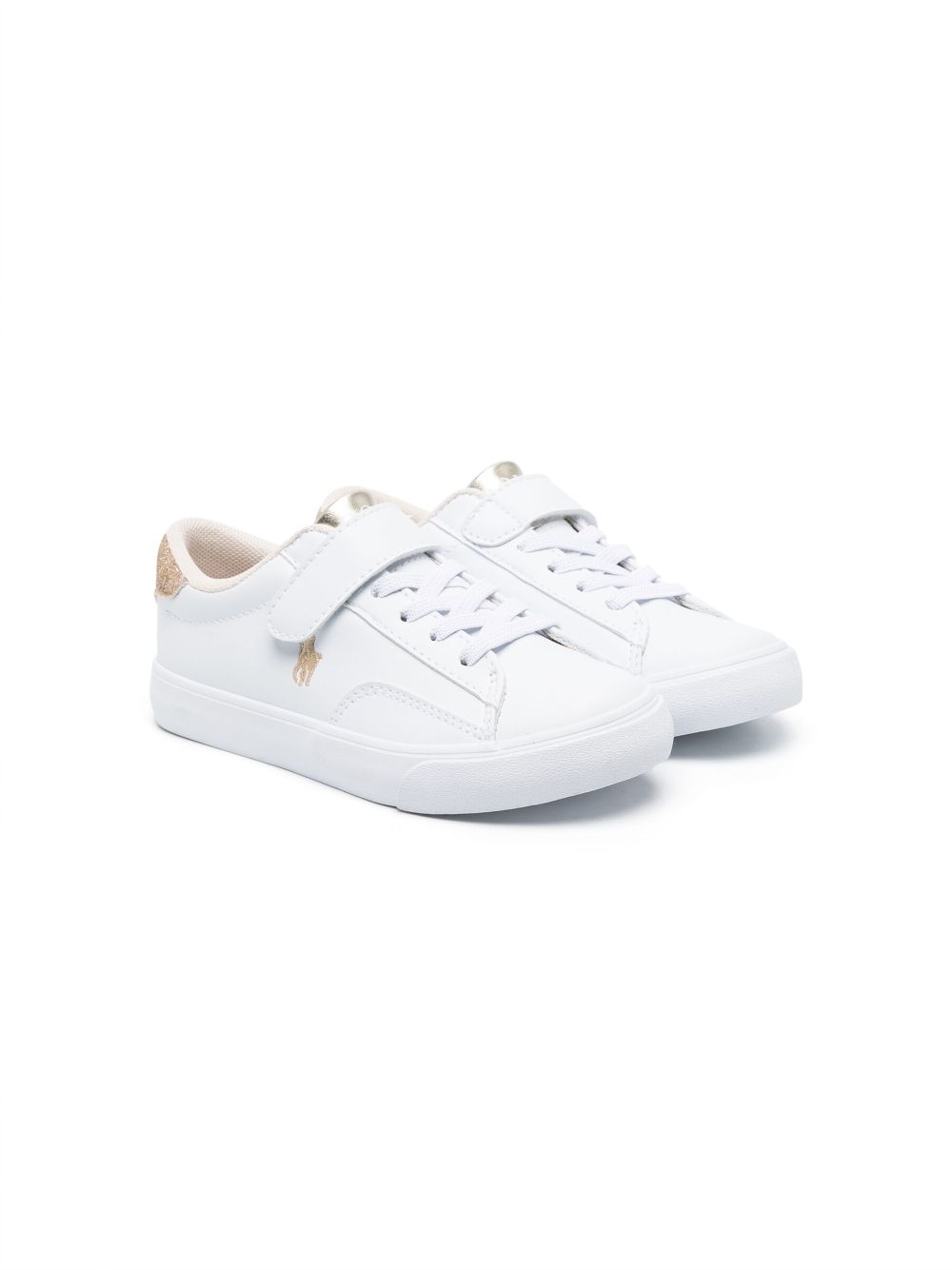 Ralph Lauren Kids Polo Pony Sneakers mit Glitter-Detail - Weiß von Ralph Lauren Kids