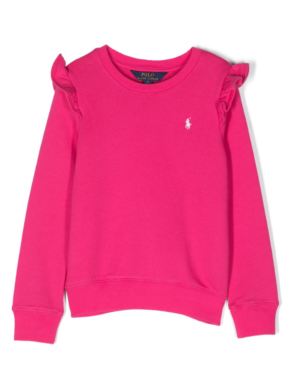 Ralph Lauren Kids Polo Pony Sweatshirt mit Rüschendetail - Rosa von Ralph Lauren Kids