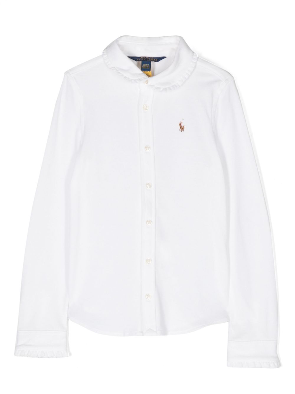 Ralph Lauren Kids Hemd mit Polo Pony - Weiß von Ralph Lauren Kids