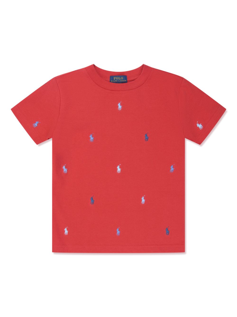 Ralph Lauren Kids T-Shirt mit Polo Pony-Stickerei - Rot von Ralph Lauren Kids