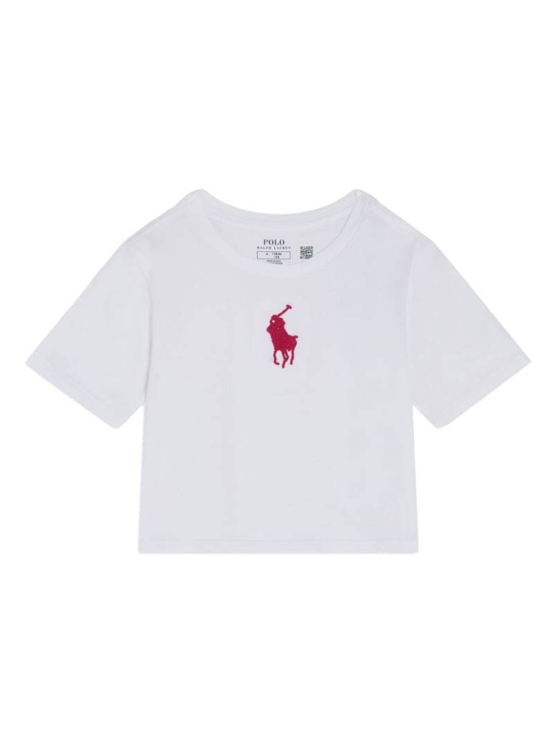 Ralph Lauren Kids T-Shirt mit Polo Pony-Stickerei - Weiß von Ralph Lauren Kids