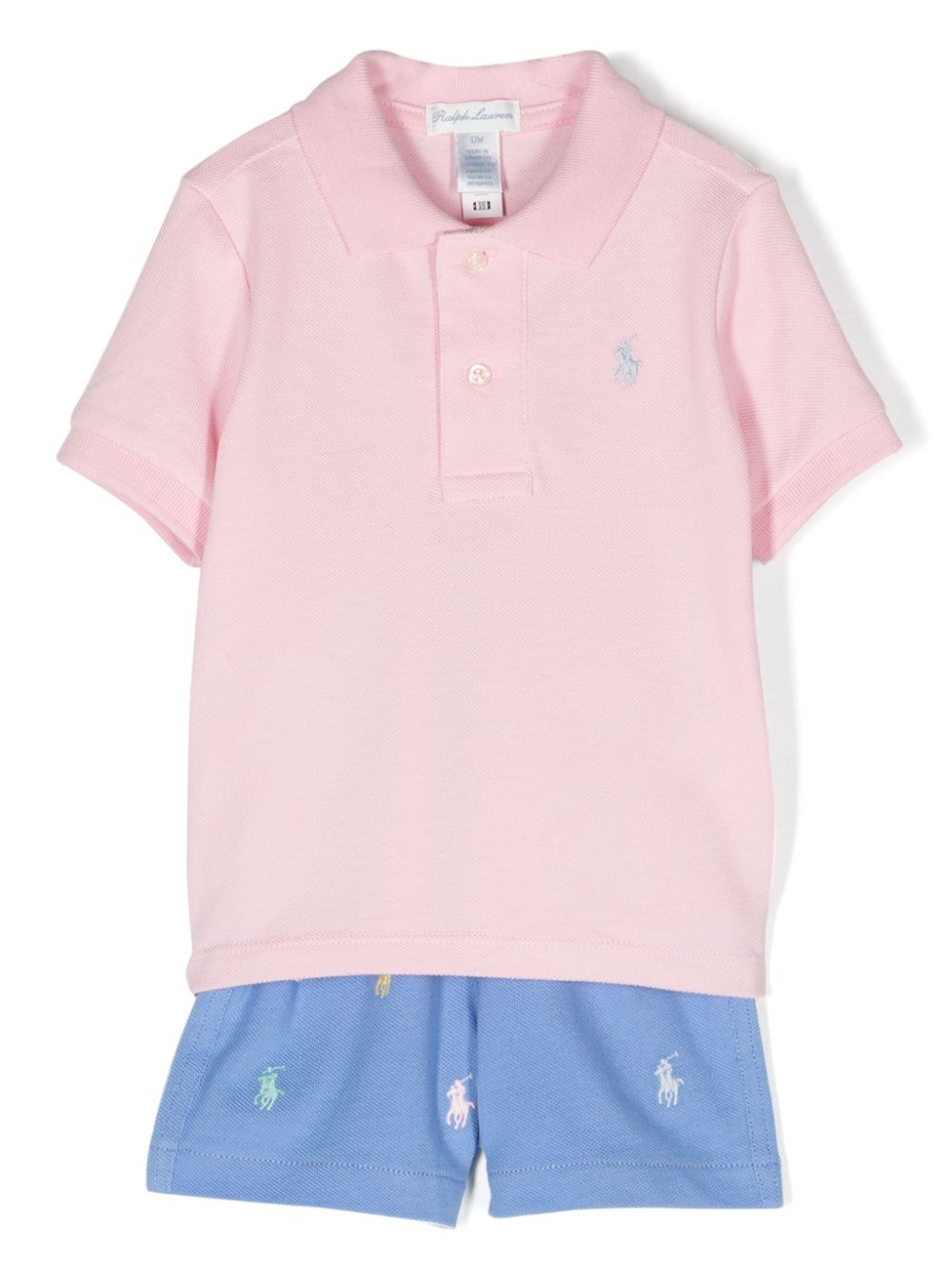 Ralph Lauren Kids Short-Set mit Polo Pony-Stickerei - Rosa von Ralph Lauren Kids