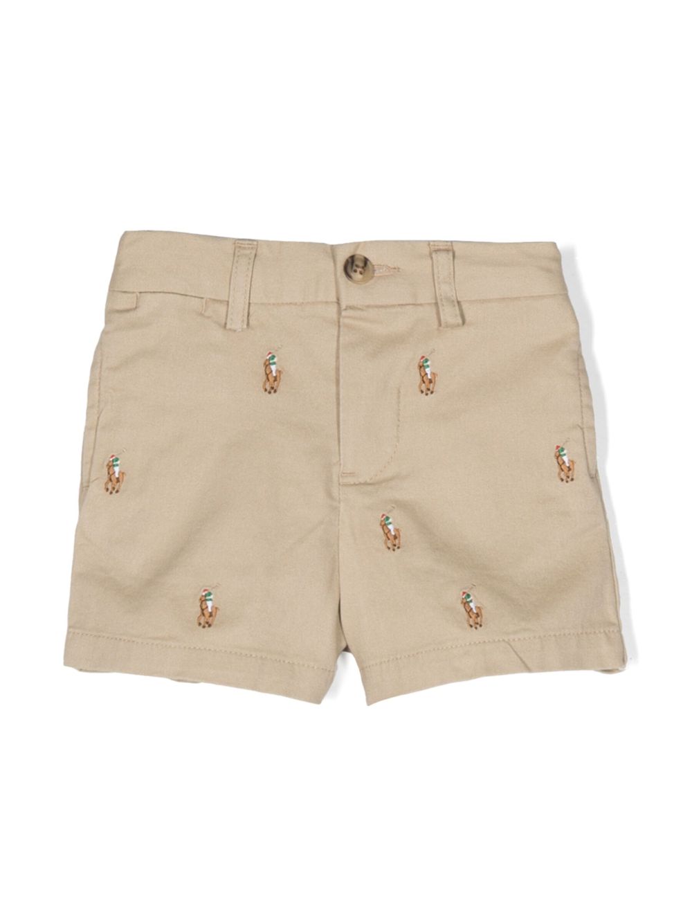 Ralph Lauren Kids Shorts mit Polo Pony-Stickerei - Braun von Ralph Lauren Kids