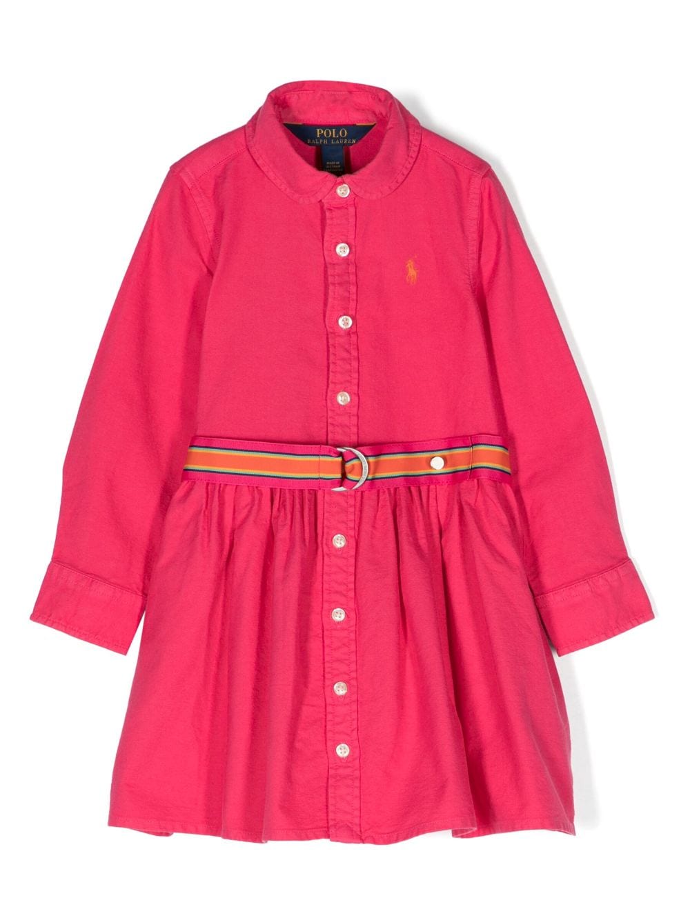 Ralph Lauren Kids Hemdkleid mit Polo Pony - Rosa von Ralph Lauren Kids