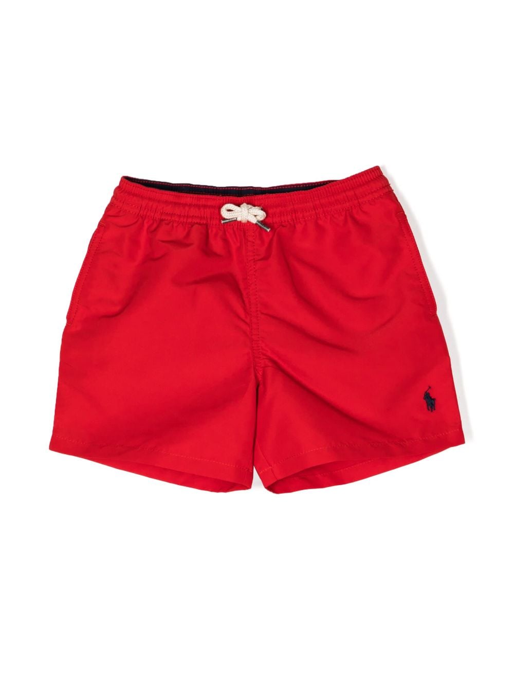 Ralph Lauren Kids Badeshorts mit Polo Pony - Rot von Ralph Lauren Kids