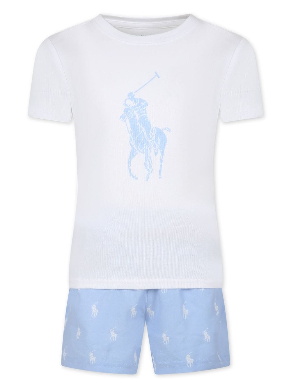 Ralph Lauren Kids Pyjama mit Polo Pony-Print - Weiß von Ralph Lauren Kids