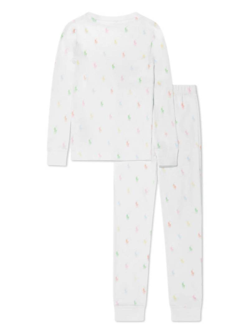 Ralph Lauren Kids Pyjama mit Polo Pony-Print - Weiß von Ralph Lauren Kids