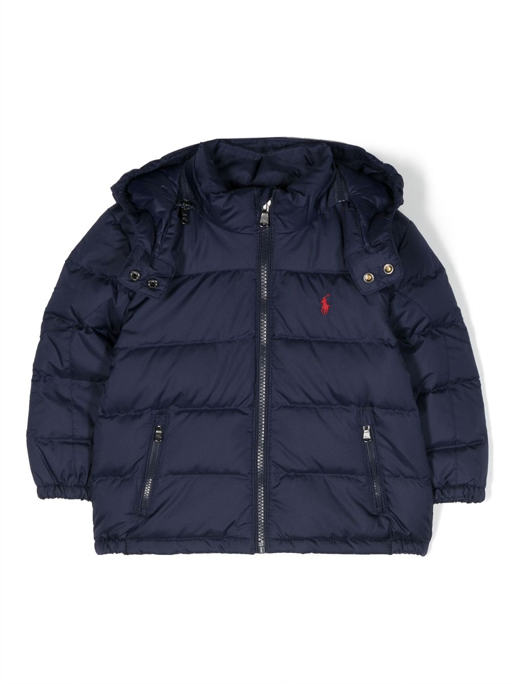 Ralph Lauren Kids Gefütterte Kapuzenjacke mit Polo Pony - Blau von Ralph Lauren Kids