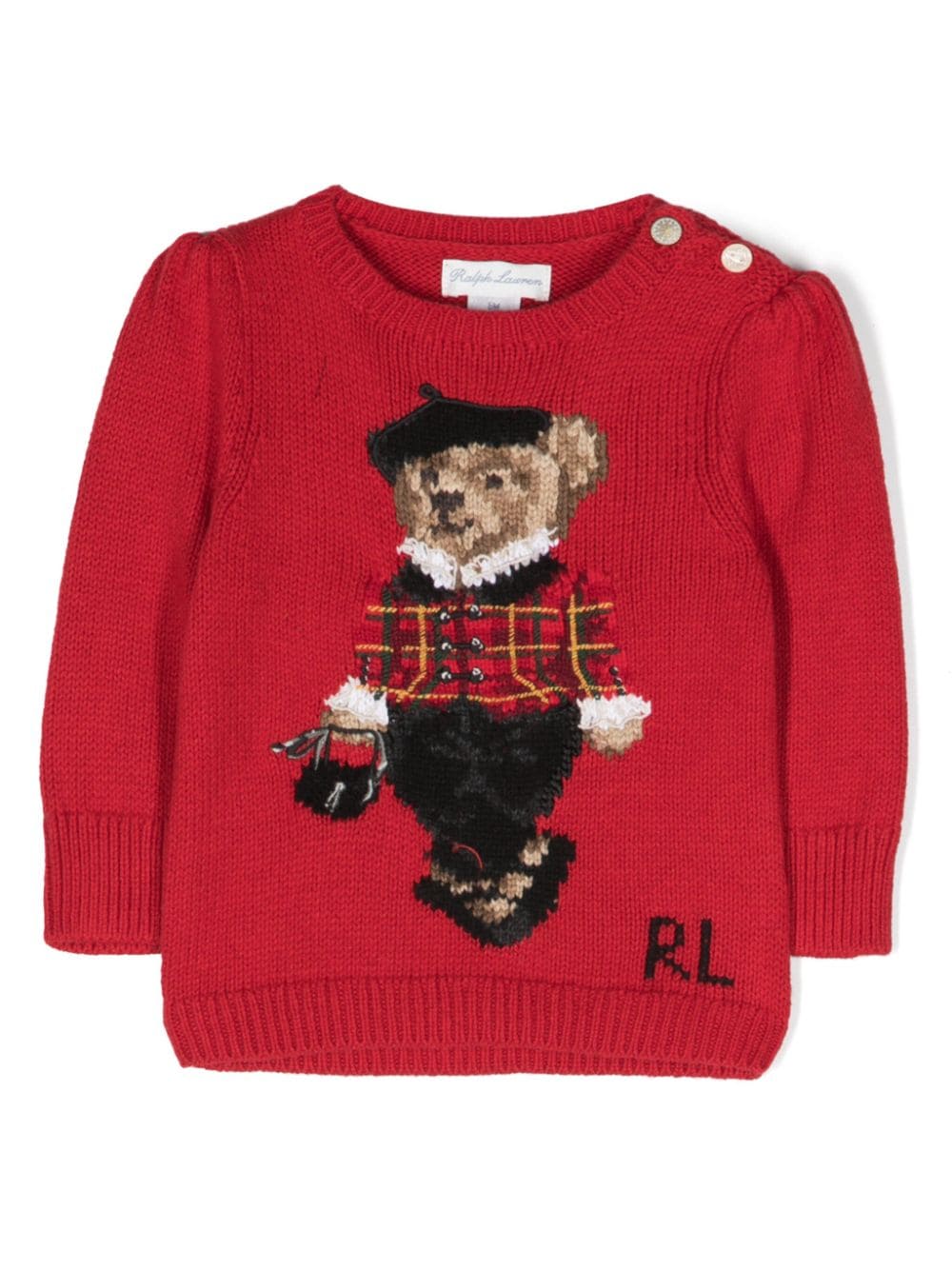 Ralph Lauren Kids Pullover mit Polo Bear - Rot von Ralph Lauren Kids