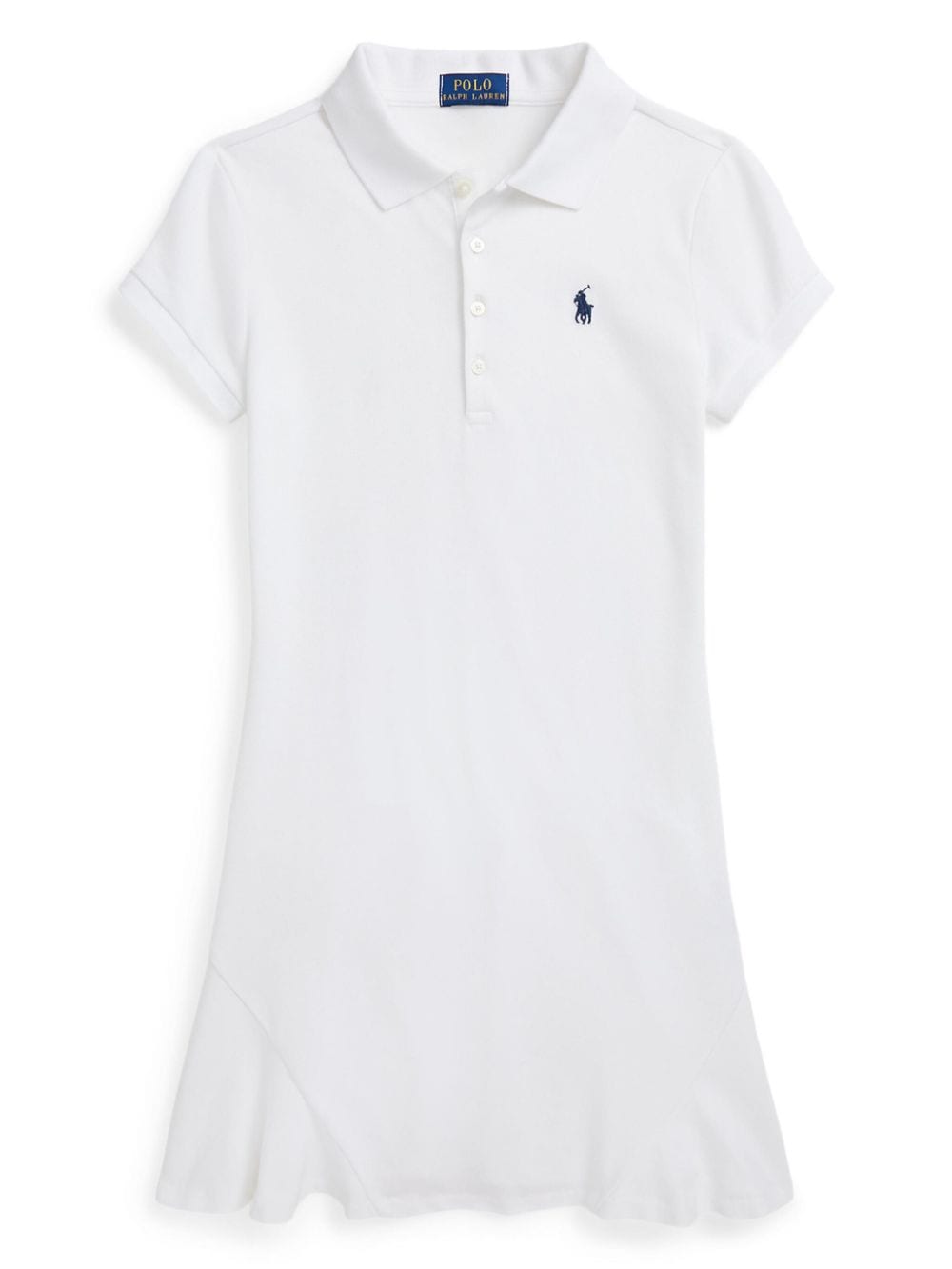 Ralph Lauren Kids Poloshirtkleid mit Logo-Stickerei - Weiß von Ralph Lauren Kids