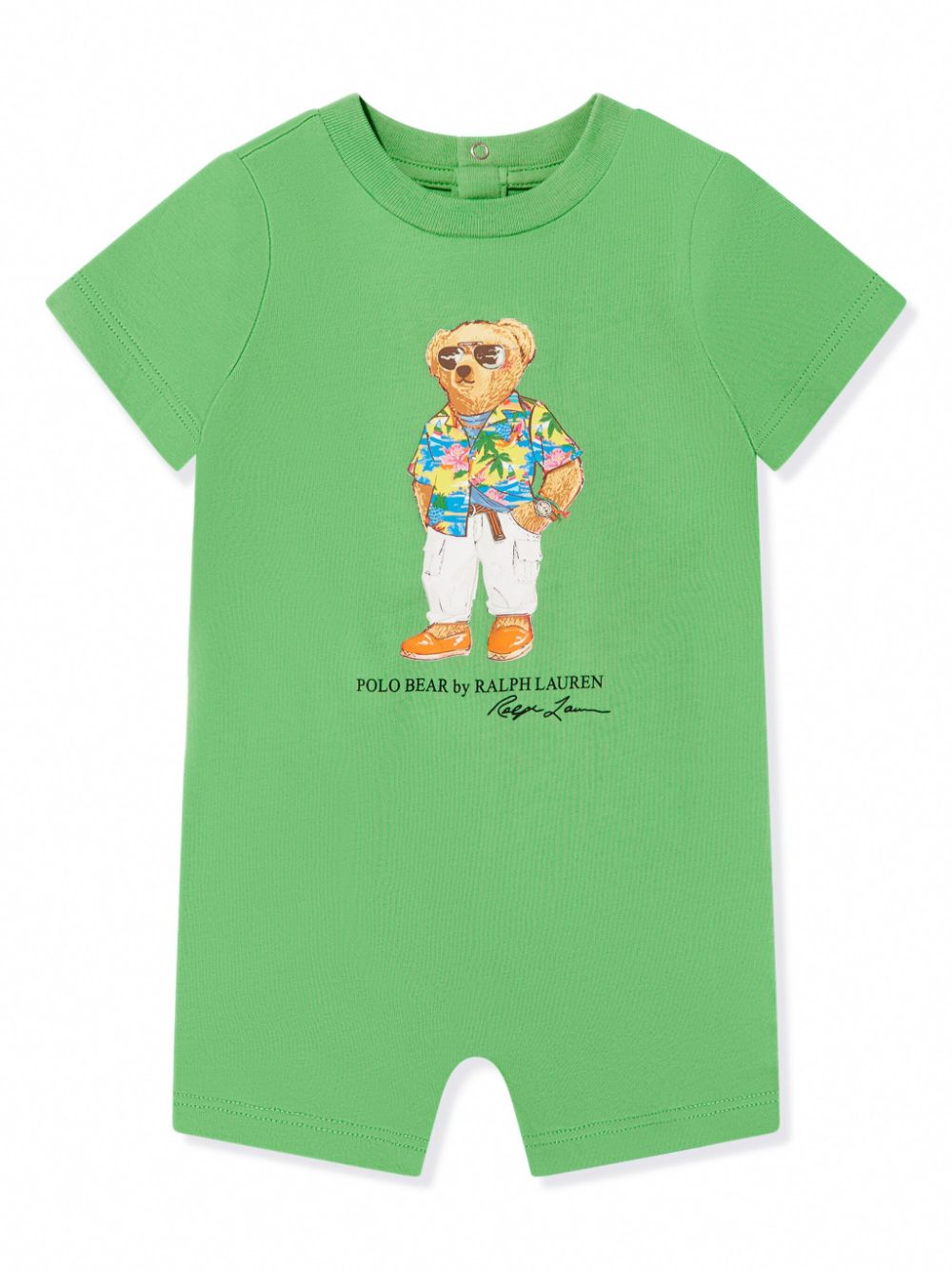 Ralph Lauren Kids Strampler mit Polo Bear-Print - Grün von Ralph Lauren Kids