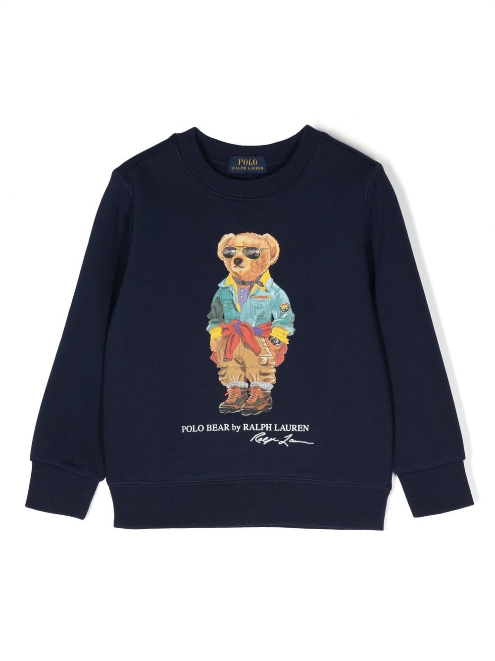 Ralph Lauren Kids Sweatshirt mit Teddy-Print - Blau von Ralph Lauren Kids