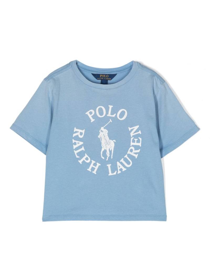 Ralph Lauren Kids T-Shirt mit Big Pony-Print - Blau von Ralph Lauren Kids