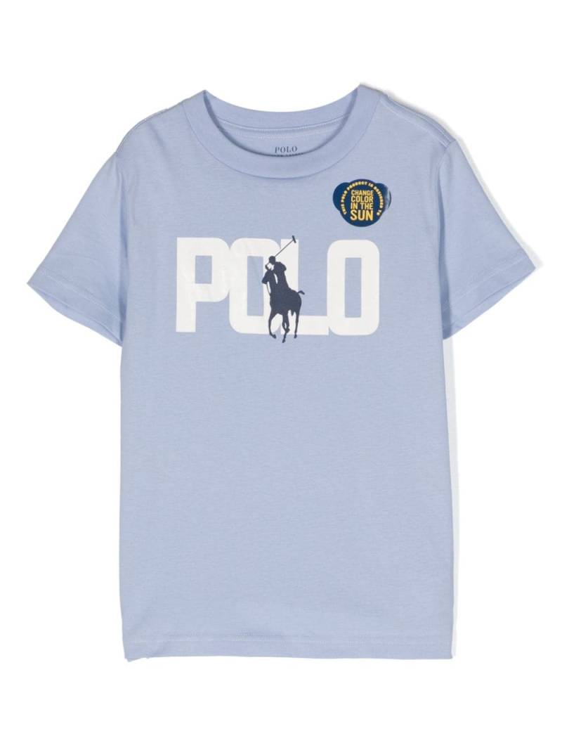 Ralph Lauren Kids T-Shirt mit Farbwechsel - Blau von Ralph Lauren Kids