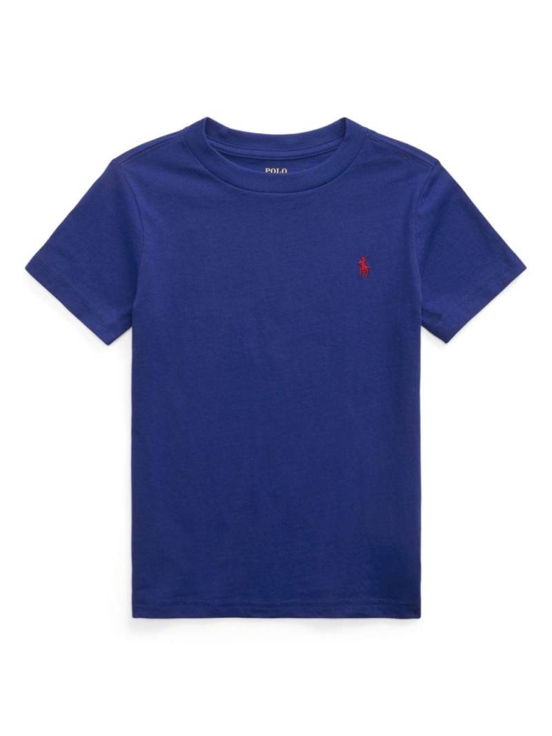 Ralph Lauren Kids T-Shirt mit Logo-Stickerei - Blau von Ralph Lauren Kids