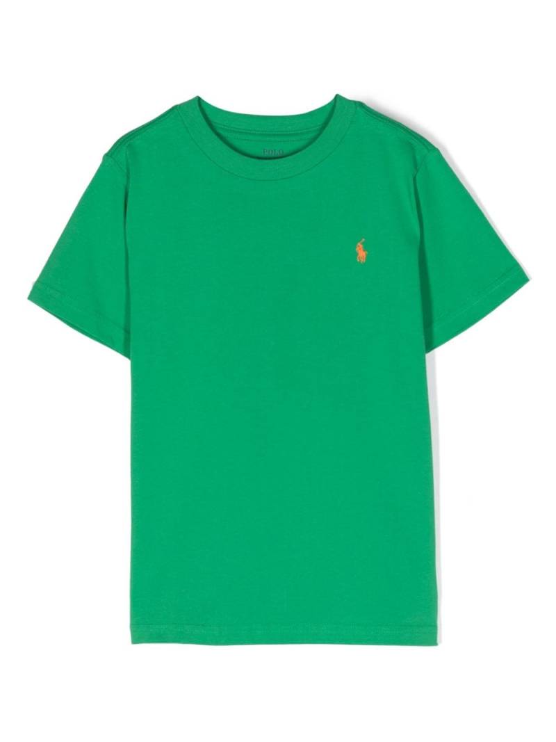 Ralph Lauren Kids T-Shirt mit Logo-Stickerei - Grün von Ralph Lauren Kids