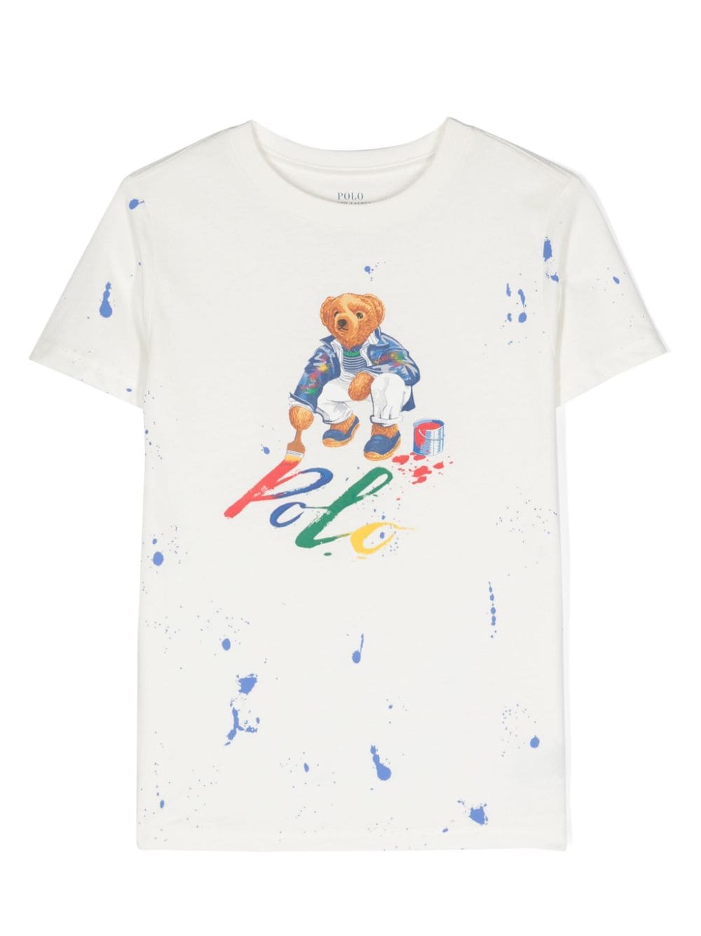 Ralph Lauren Kids T-Shirt mit Teddy - Weiß von Ralph Lauren Kids