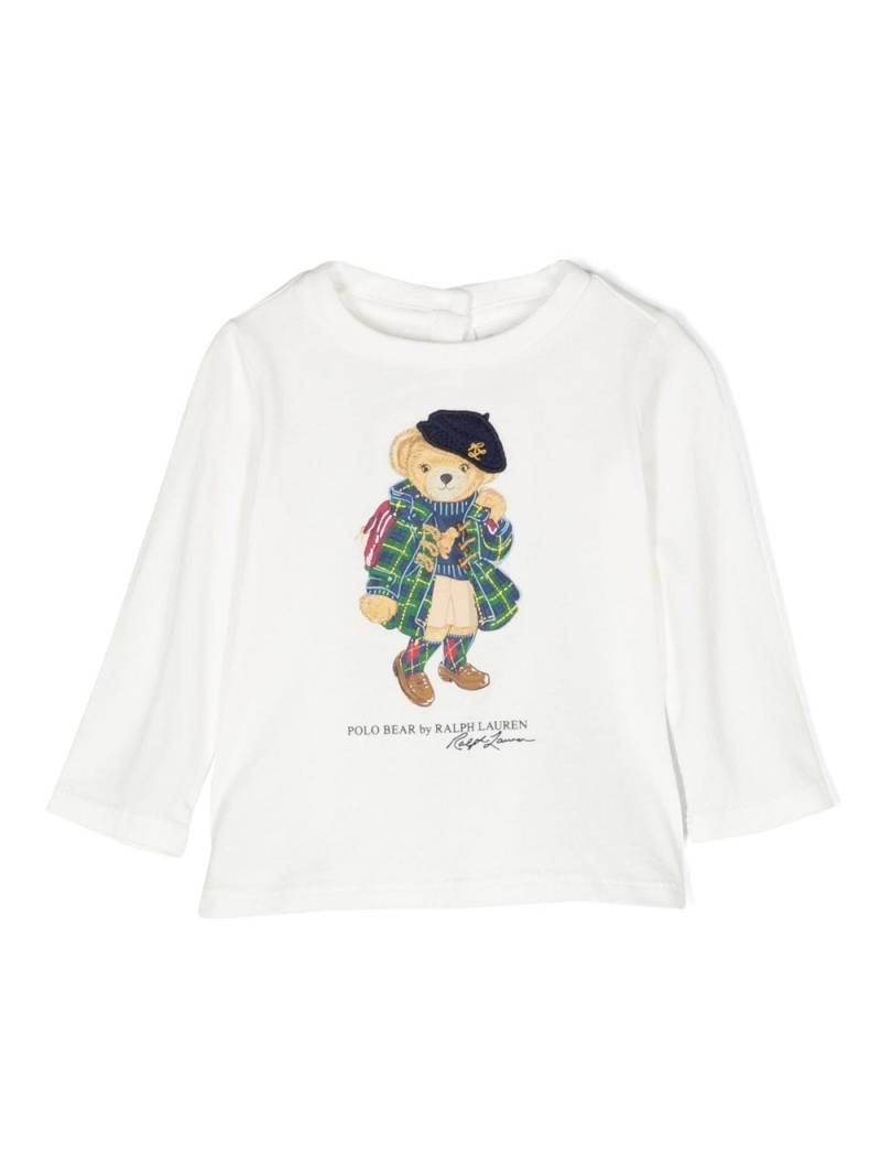 Ralph Lauren Kids T-Shirt mit Teddy-Motiv - Weiß von Ralph Lauren Kids