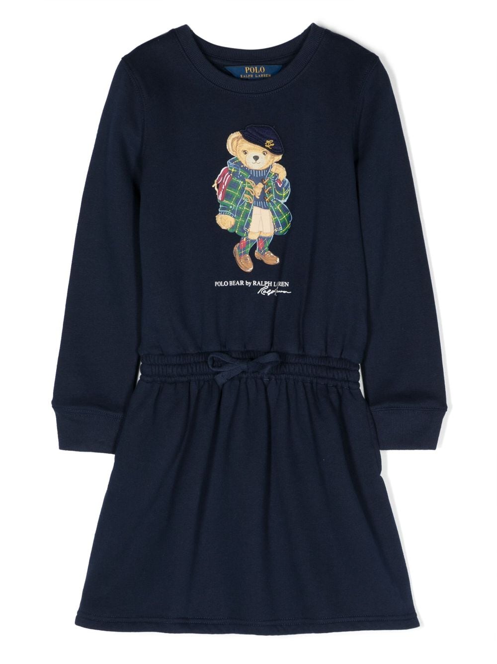 Ralph Lauren Kids Jerseykleid mit Teddy - Blau von Ralph Lauren Kids