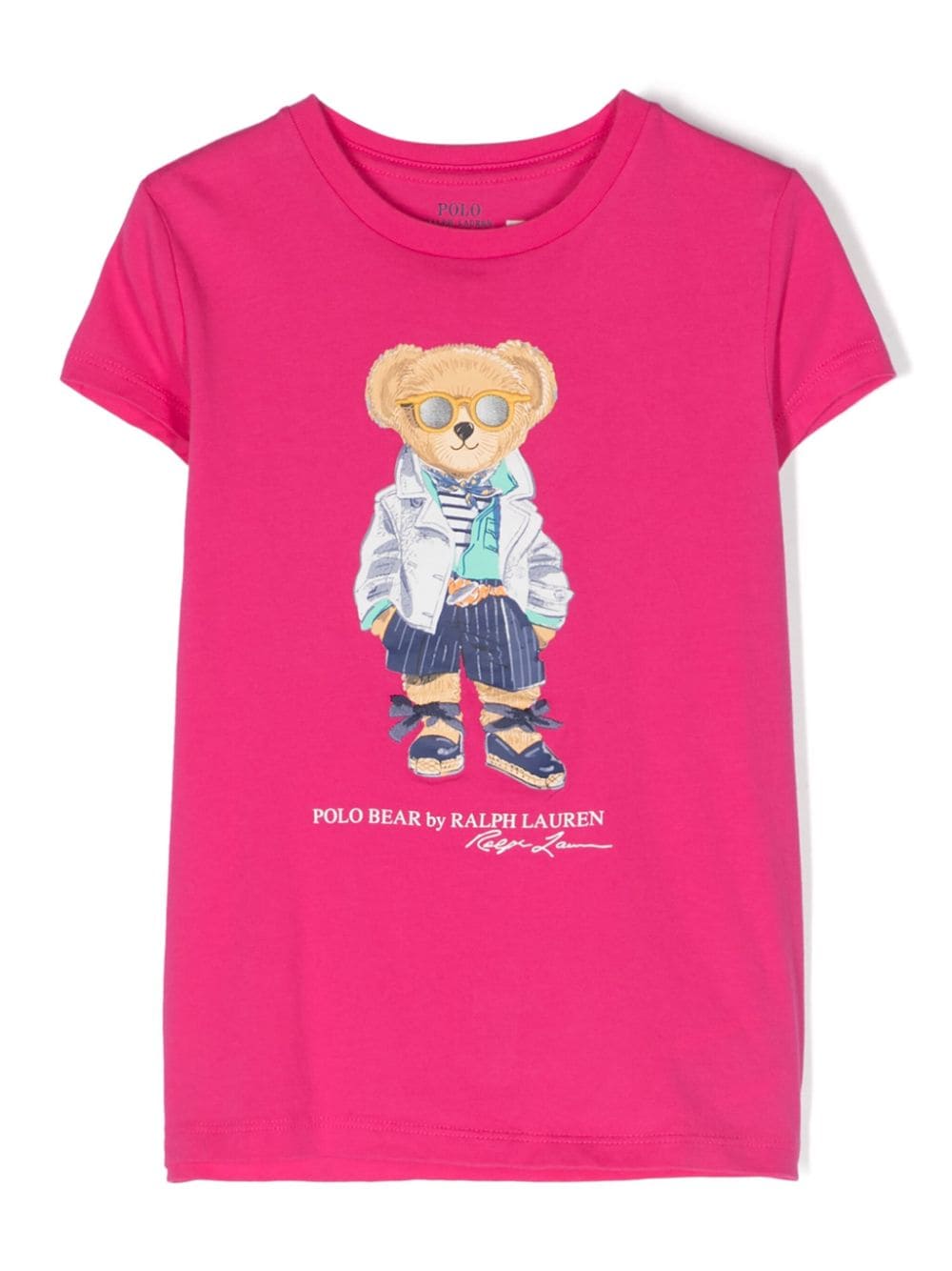 Ralph Lauren Kids T-Shirt mit Teddy-Print - Rosa von Ralph Lauren Kids