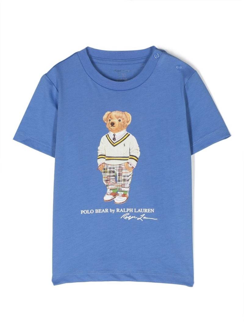 Ralph Lauren Kids T-Shirt mit Teddy-Print - Blau von Ralph Lauren Kids