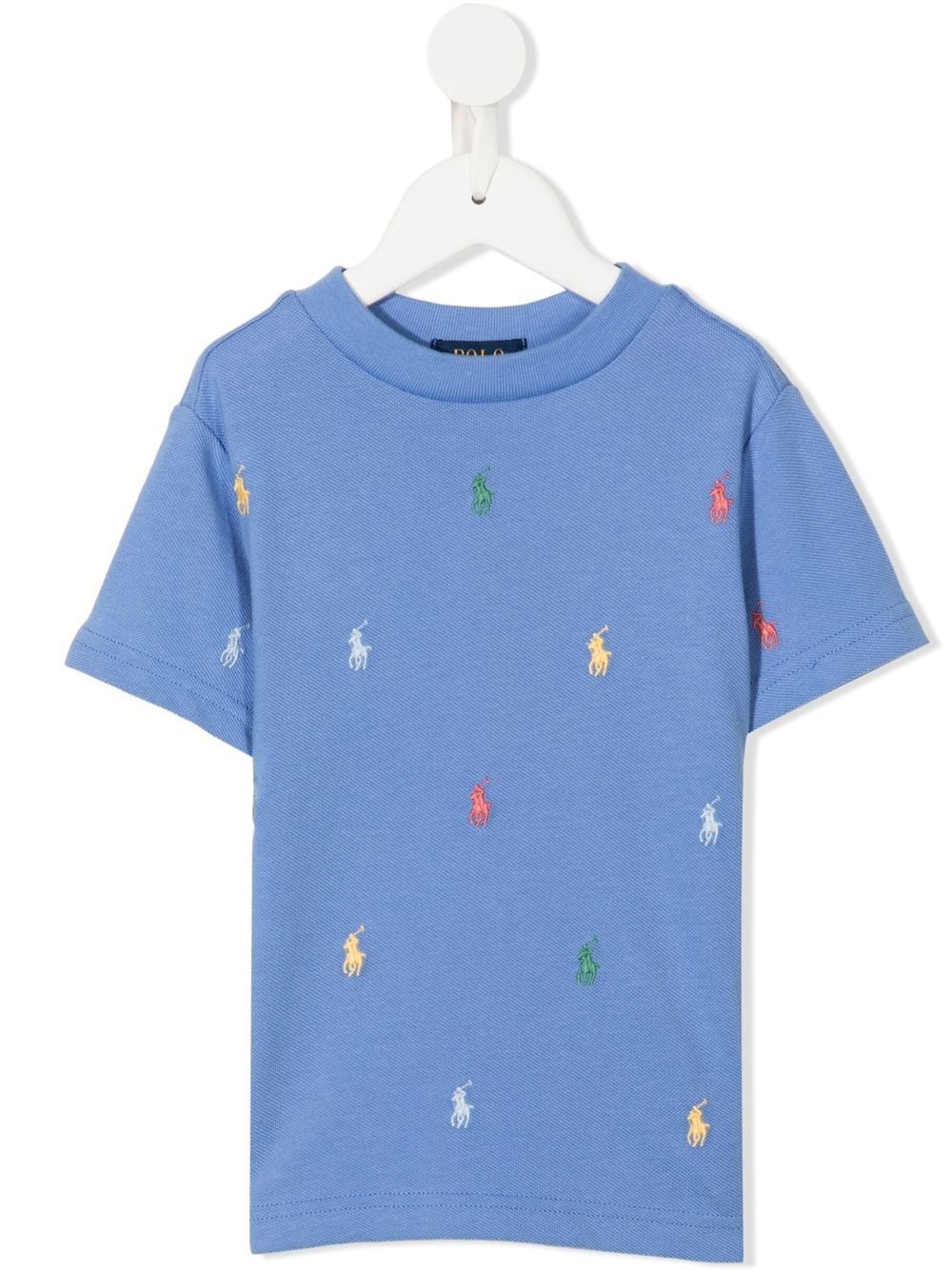 Ralph Lauren Kids T-Shirt mit Logo-Stickerei - Blau von Ralph Lauren Kids