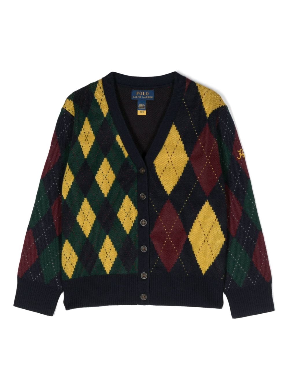 Ralph Lauren Kids Cardigan mit Argyle-Muster - Blau von Ralph Lauren Kids