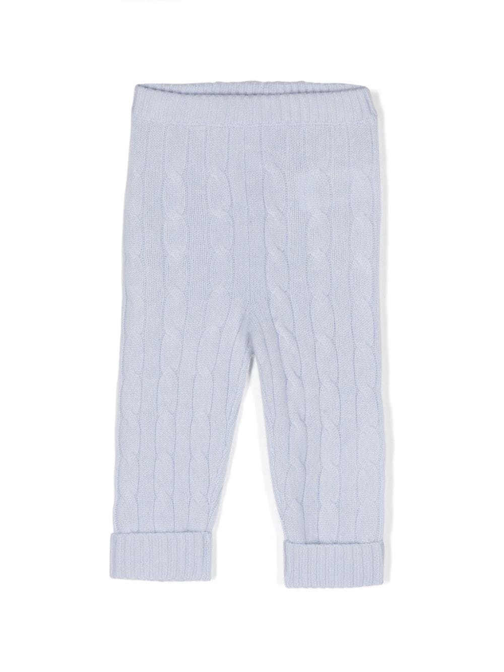 Ralph Lauren Kids Leggings aus Kaschmir mit Zopfmuster - Blau von Ralph Lauren Kids