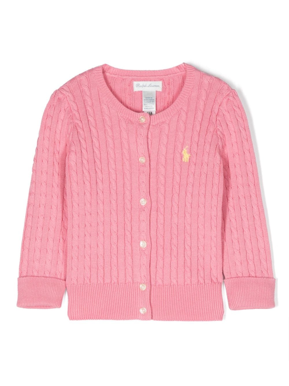 Ralph Lauren Kids Cardigan mit Zopfmuster - Rosa von Ralph Lauren Kids