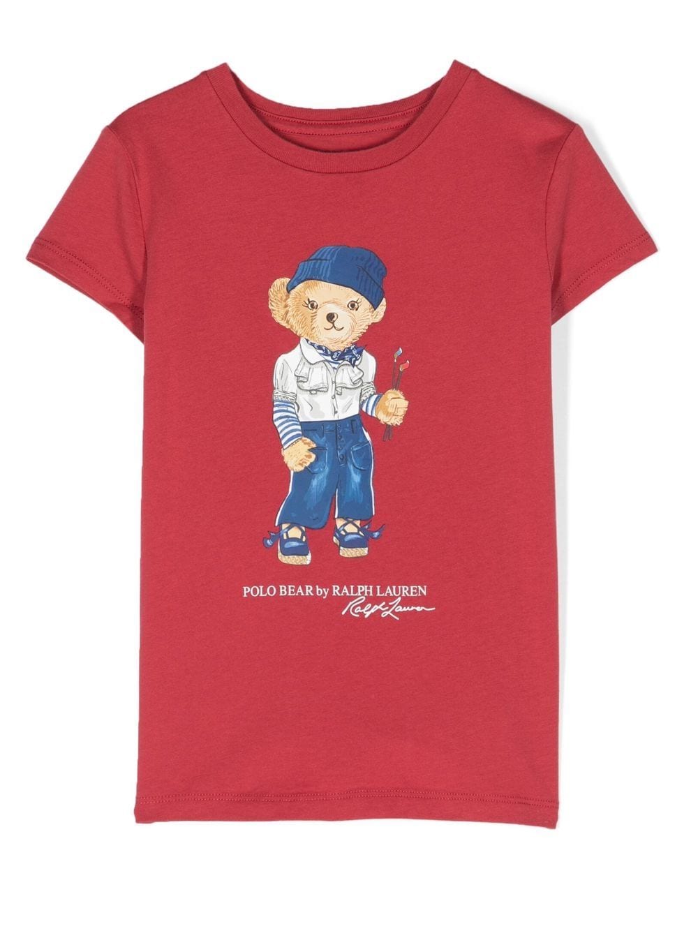 Ralph Lauren Kids T-Shirt mit Logo-Print - Rot von Ralph Lauren Kids