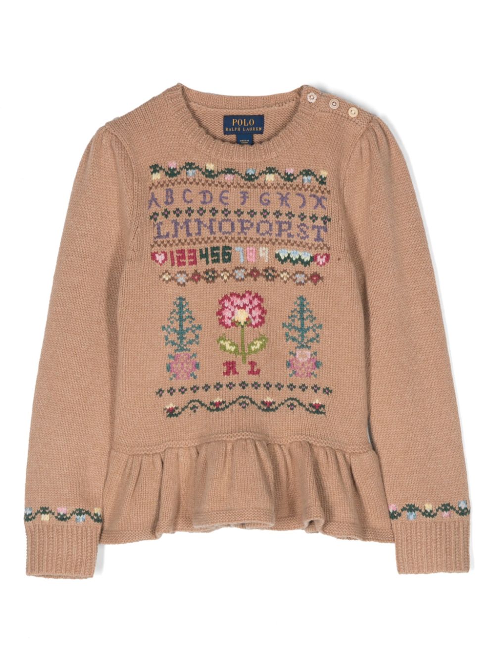 Ralph Lauren Kids Pullover mit Stickerei - Braun von Ralph Lauren Kids