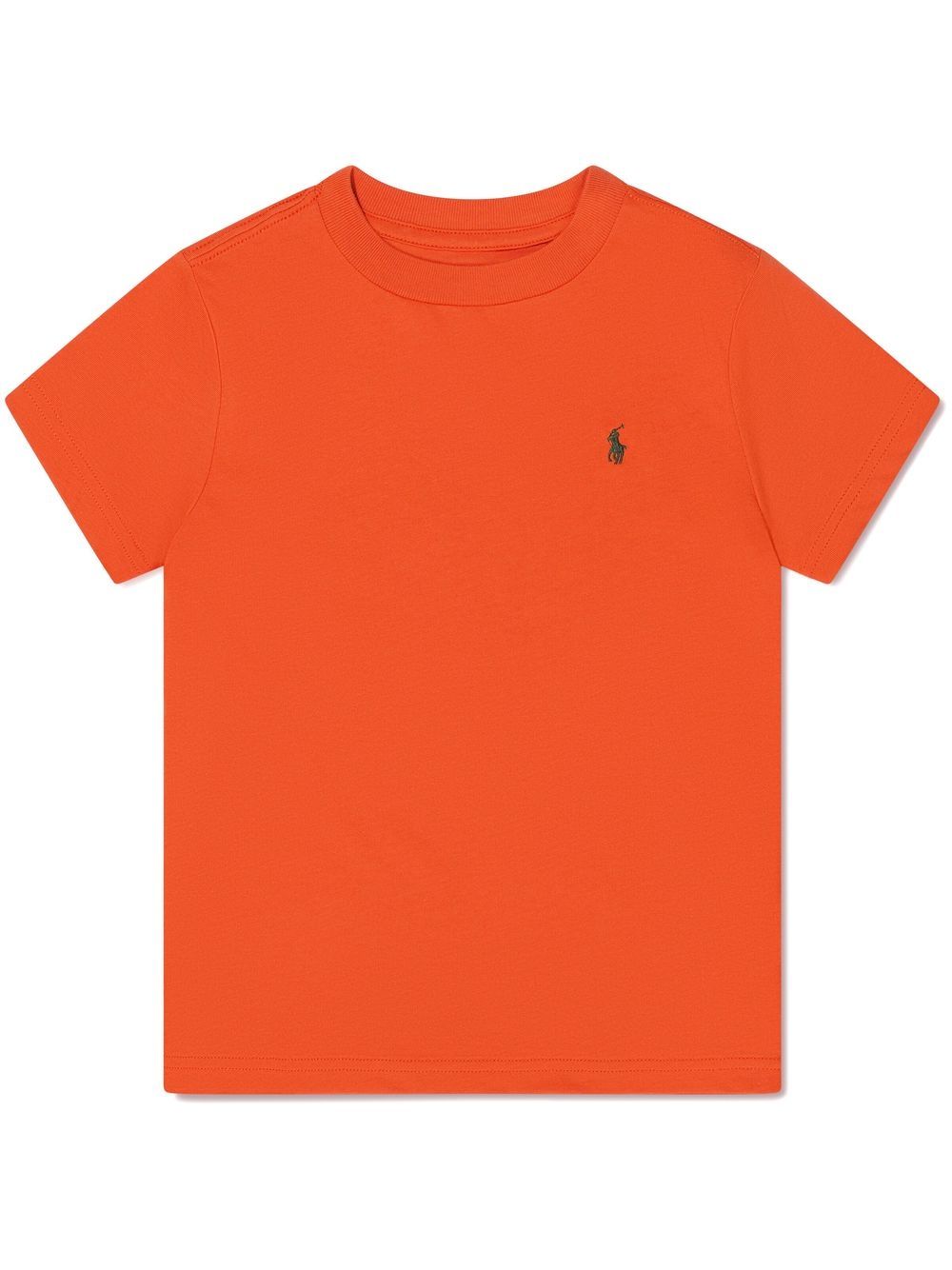 Ralph Lauren Kids T-Shirt mit Logo-Stickerei - Orange von Ralph Lauren Kids