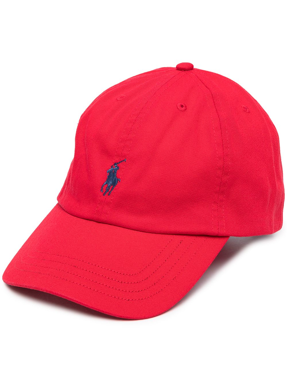 Ralph Lauren Kids Baseballkappe mit Logo-Stickerei - Rot von Ralph Lauren Kids